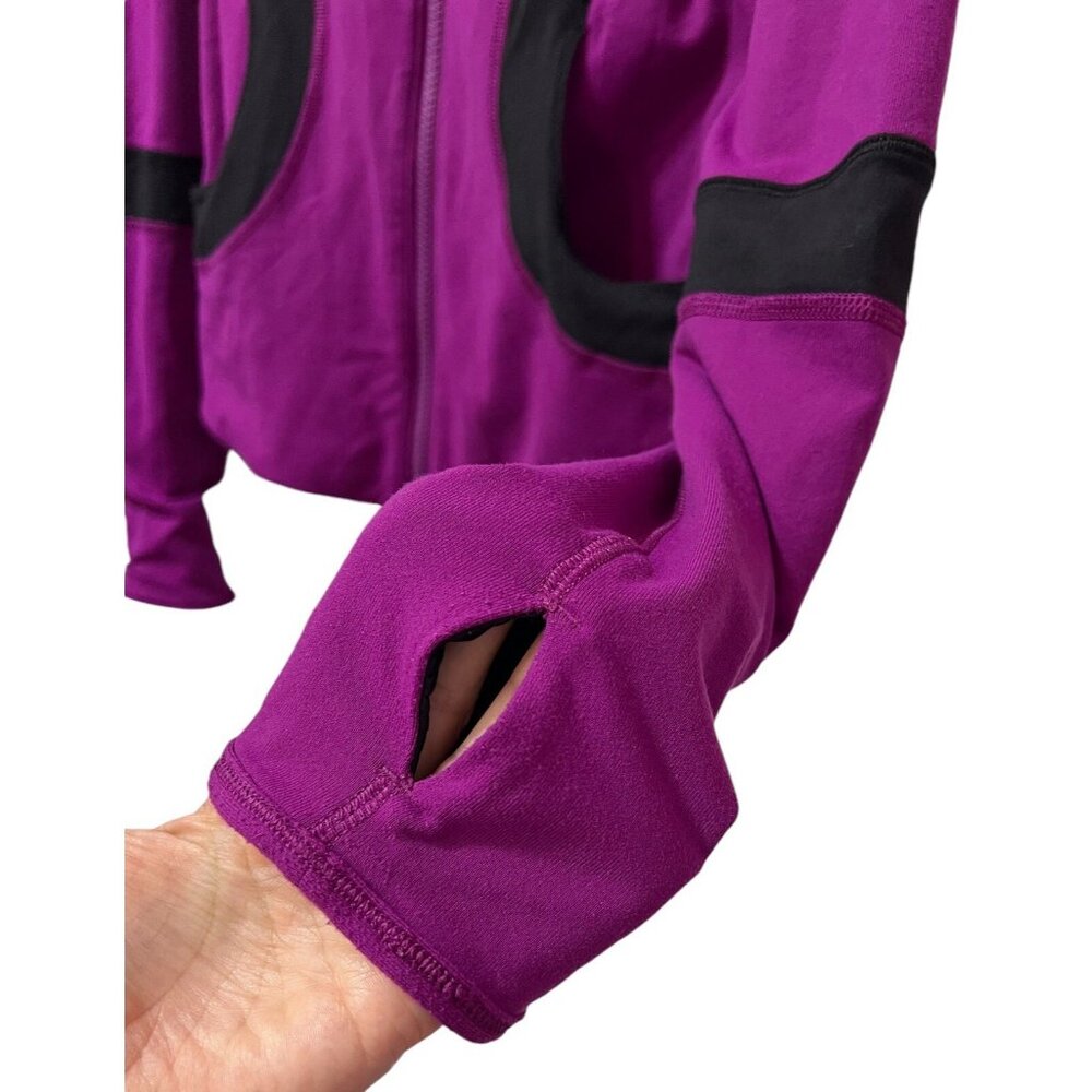 Lululemon Women’s Reversible Jacket 6 Find Your Bliss Black Purple Regal Plum - Picture 14 of 15